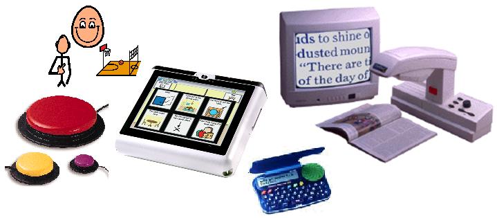 Image of small collect of assistive technologies